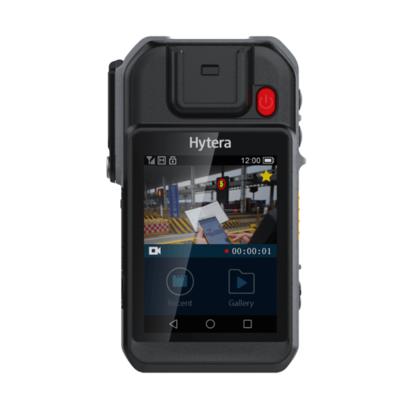Hytera VM750D Body Camera captures evidence efficiently.